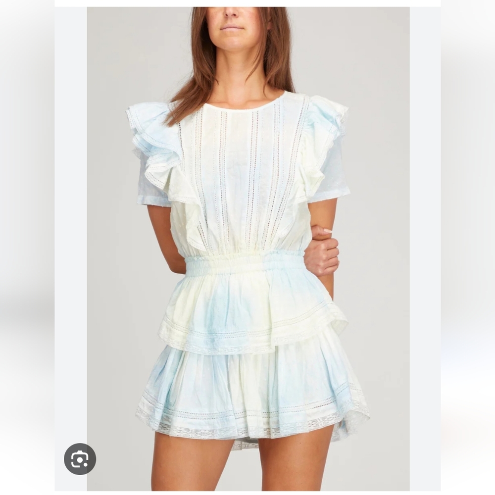 LOVESHACKFANCY | Natasha dress in Lily Pond Hand dye sz M - Picture 2 of 8